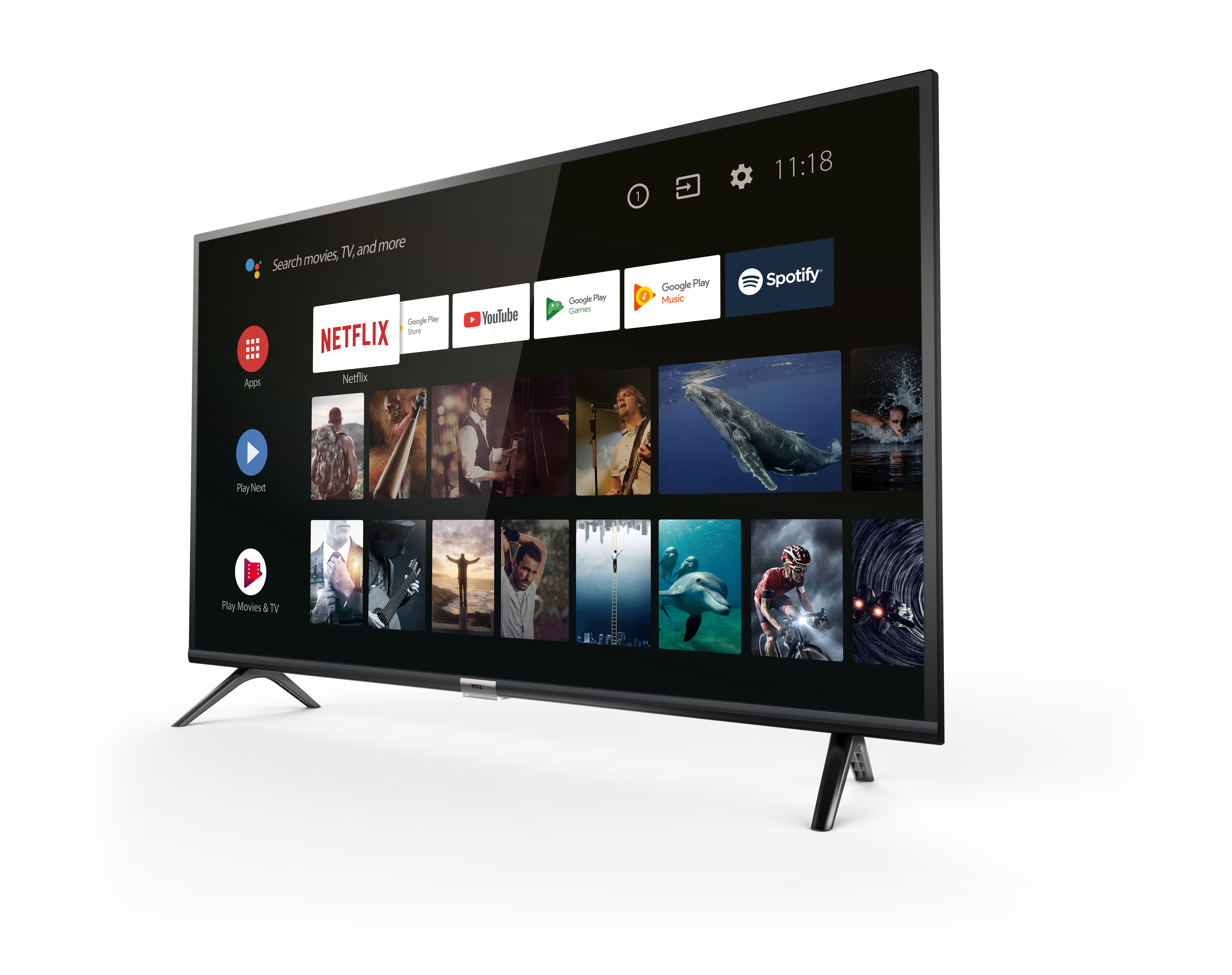 TCL SMART TV 32 DIRECT LED HD ANDROID TV 8.0 BLACK