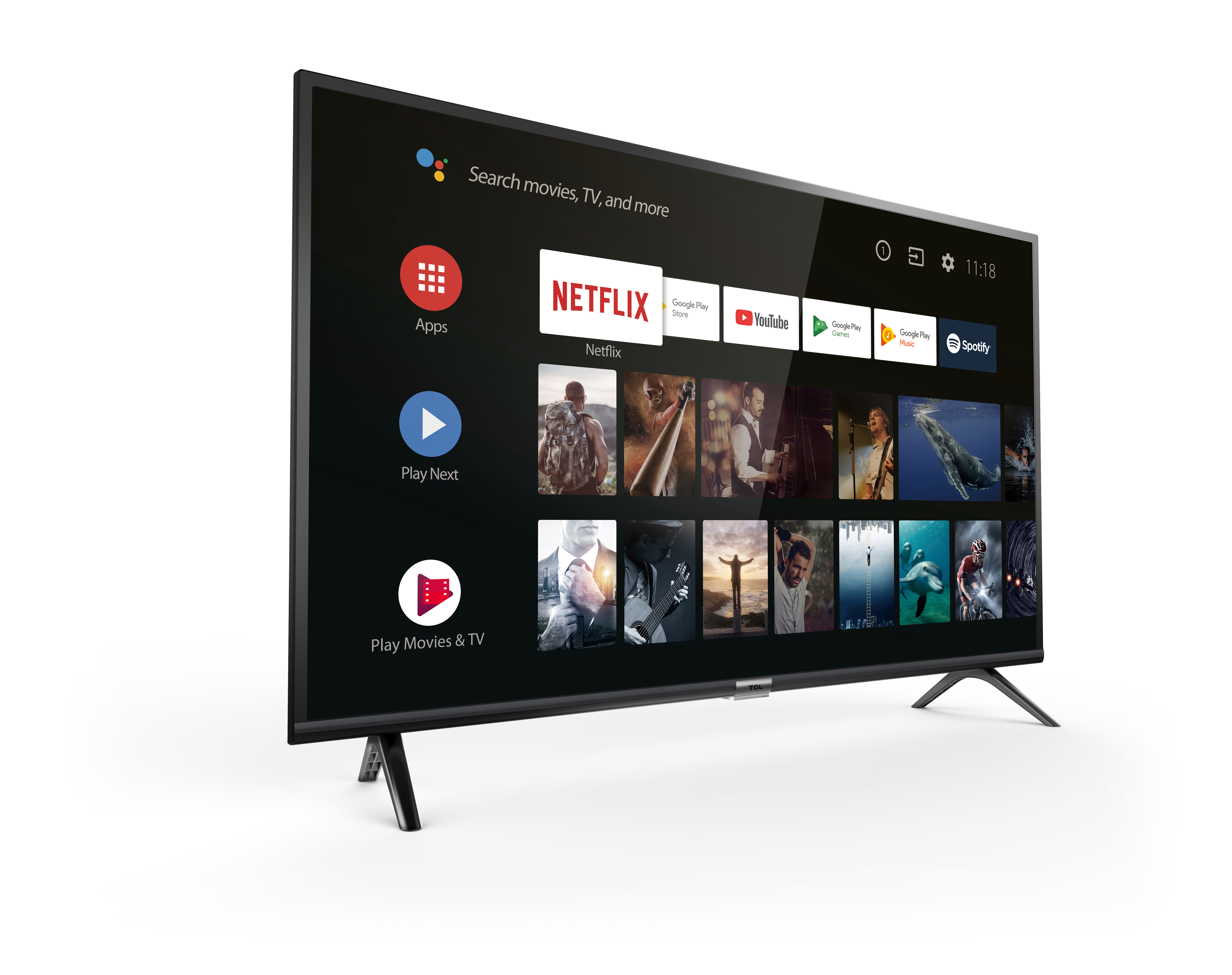 TCL SMART TV 32 DIRECT LED HD ANDROID TV 8.0 BLACK
