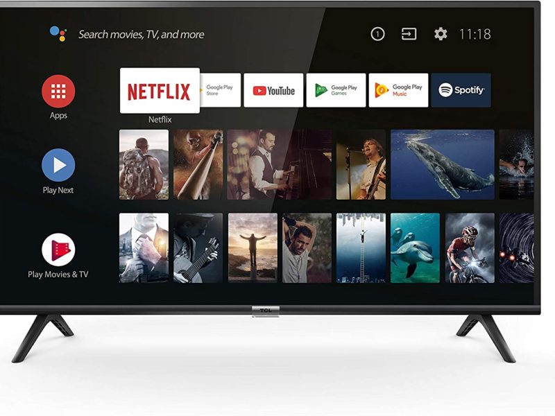 TCL SMART TV 32 DIRECT LED HD ANDROID TV 8.0 BLACK