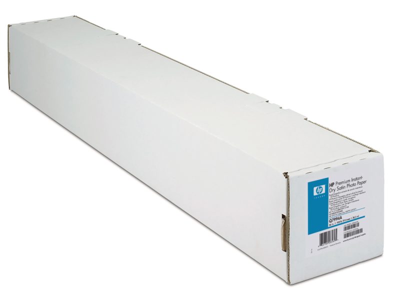 Hp premium instant-dry satin photo paper-610 mm x 22.9 m