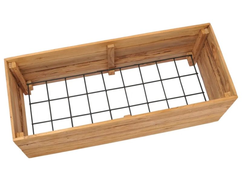 Letto Rialzato 100x40x38 cm Legno di Teak di Recupero e Acciaio