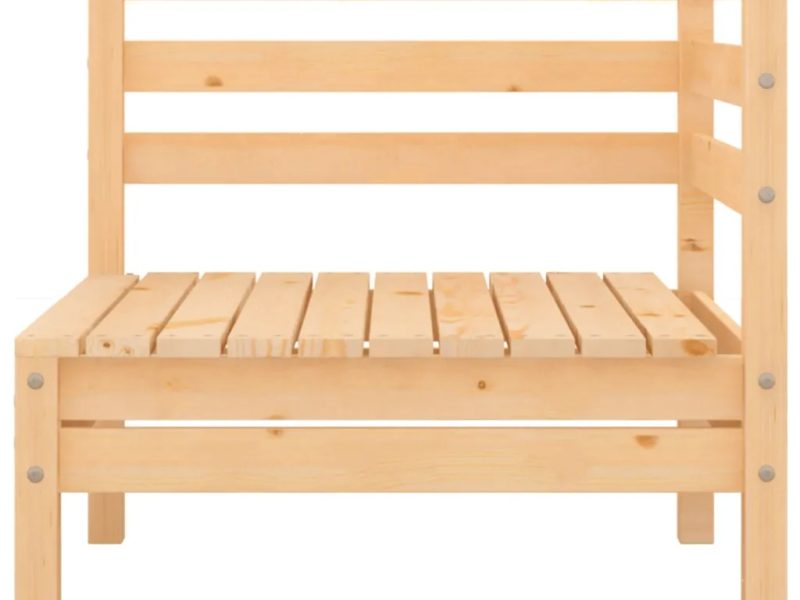 Set Divani da Giardino 4 pz in Legno Massello di Pino