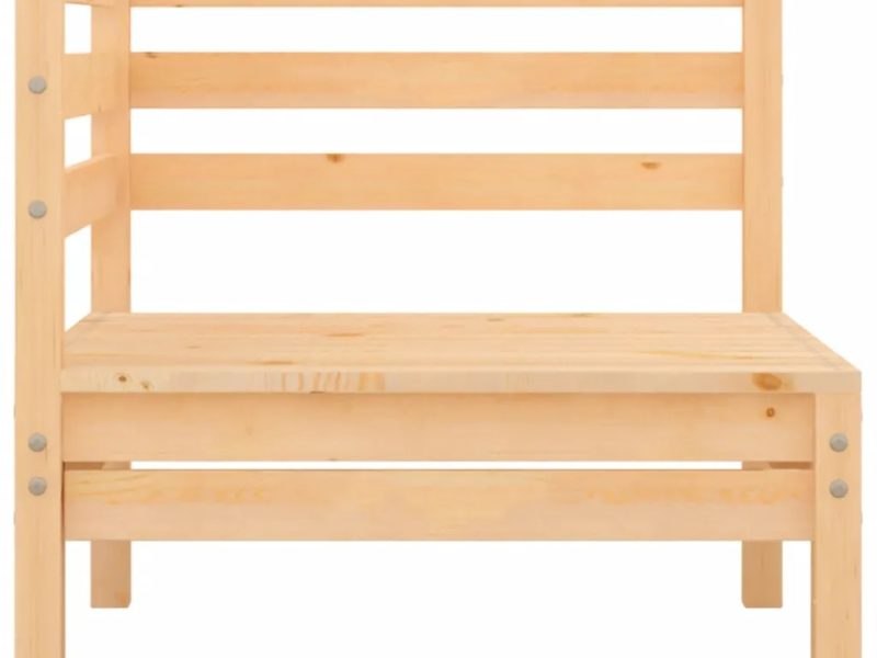 Set Divani da Giardino 4 pz in Legno Massello di Pino