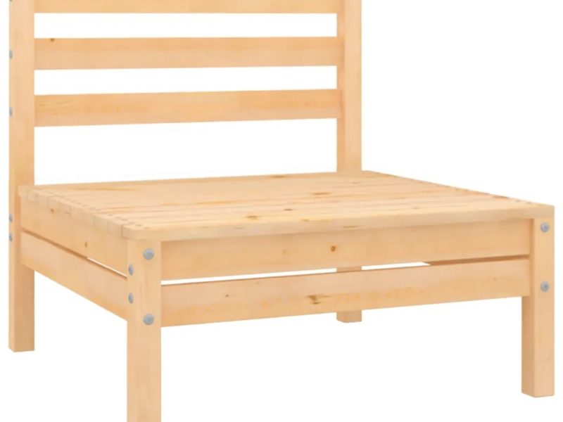 Set Divani da Giardino 4 pz in Legno Massello di Pino