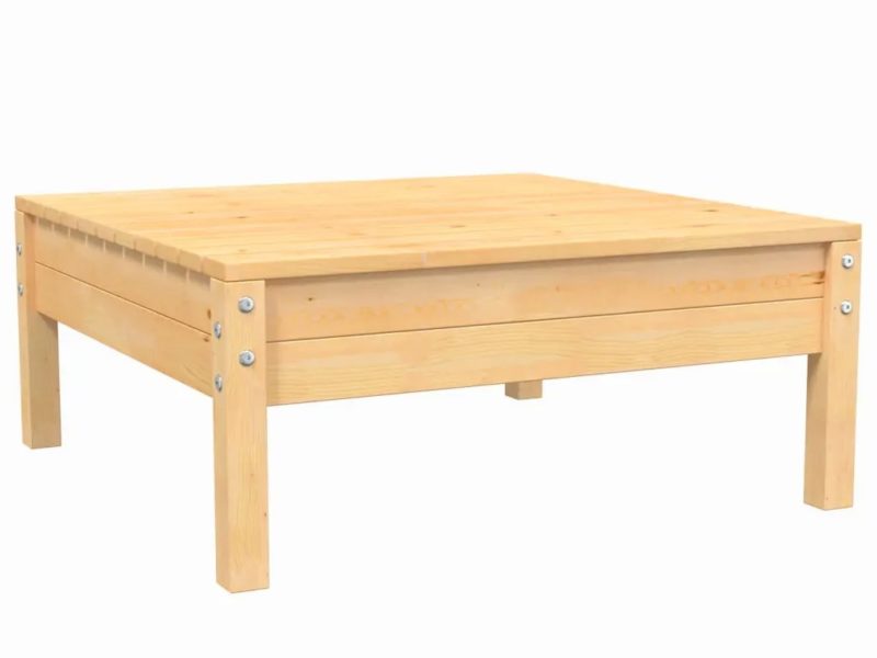 Set Divani da Giardino 3 pz con Cuscini Crema Massello di Pino