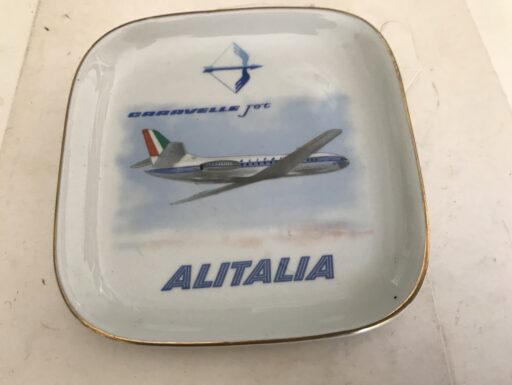 PIATTO ALITALIA CARAVELLE JET ANNI 60