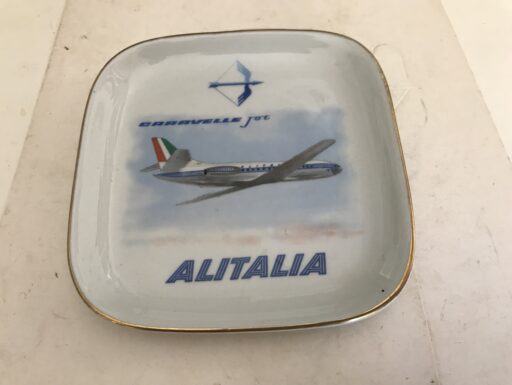 PIATTO ALITALIA CARAVELLE JET ANNI 60