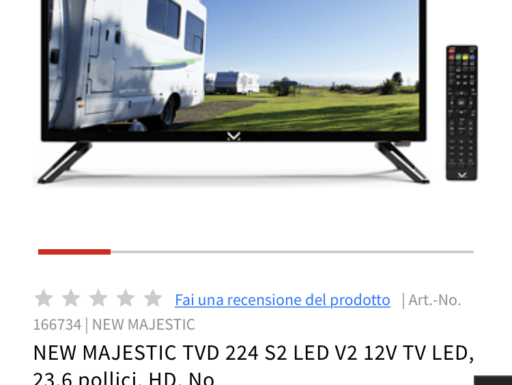 TV LED MAJESTIC 24 pollici , modello TVD 224/S2 LED