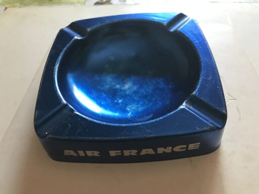 PORTACENERE AIR FRANCE METALLO ANNI 60