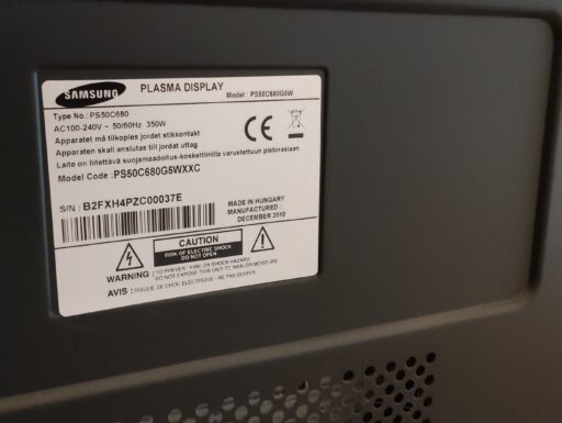 Tv Plasma 50′ Samsung + registratore Dvd Sony