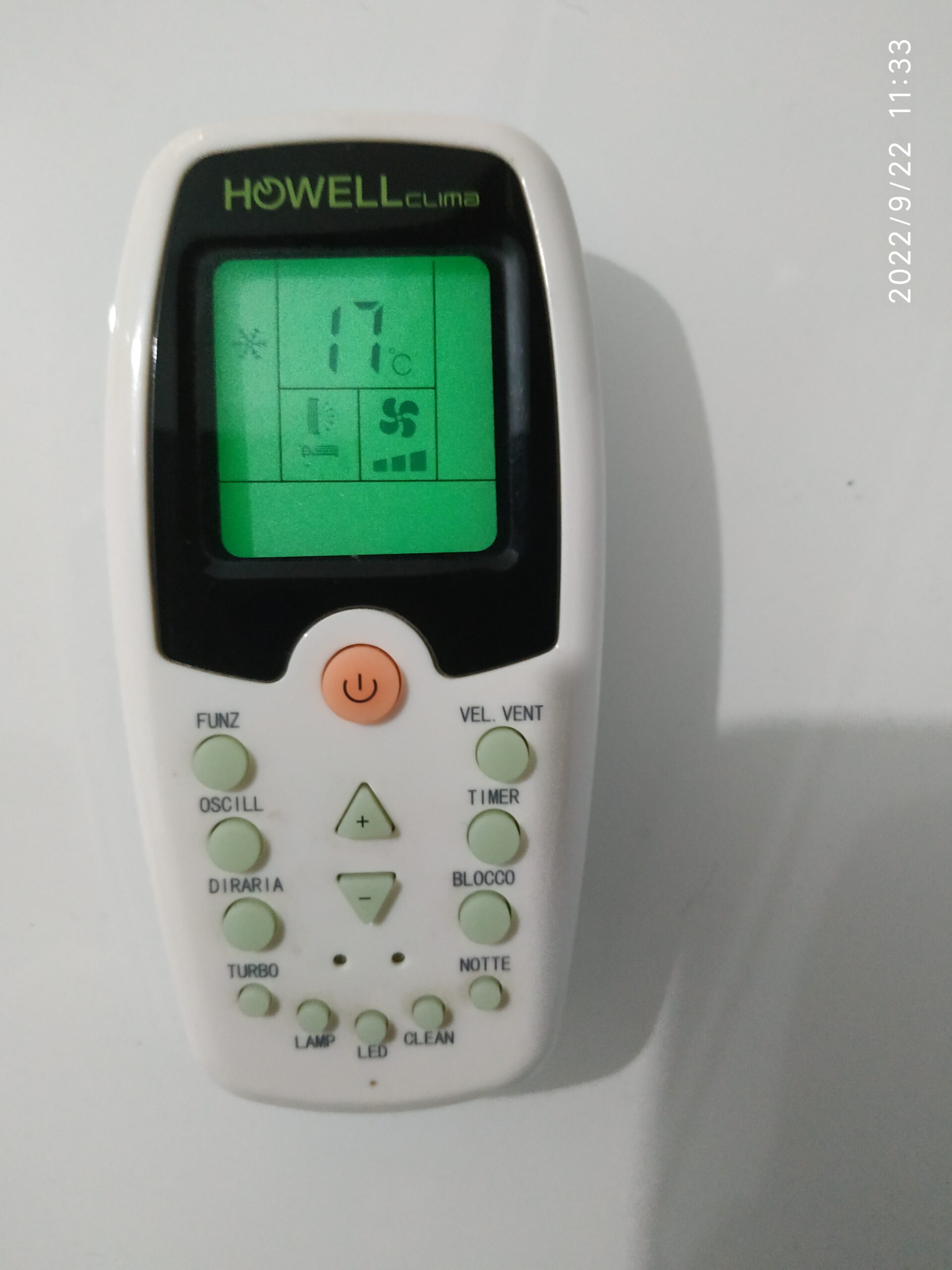 Climatizzatore Howell ON/OFF da 12000 btu