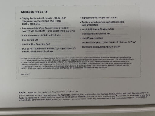 MacBook Pro 13" Display Retina