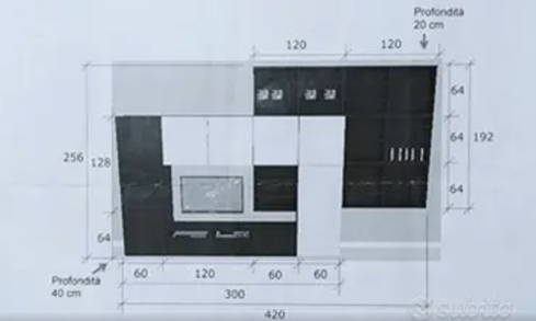 Libreria IKEA BESTA (solo parte marrone)