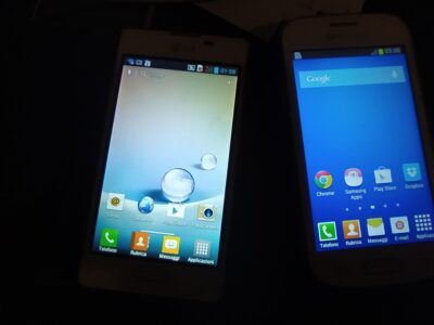 Due smartphone un Samsung e un LG