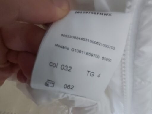 Giubbotto Moncler Blesle Bianco