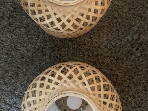 Due lampade da Tavolo Bambù (Ikea)