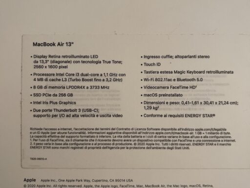 Macbook air 13