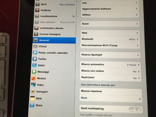 iPad 1generazione con tastiera per collezionisti