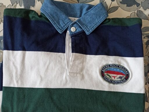 Felpa in cotone a righe multicolore