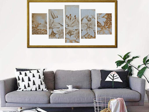 “Il giglio dorato” – tecnica diamond painting 5D