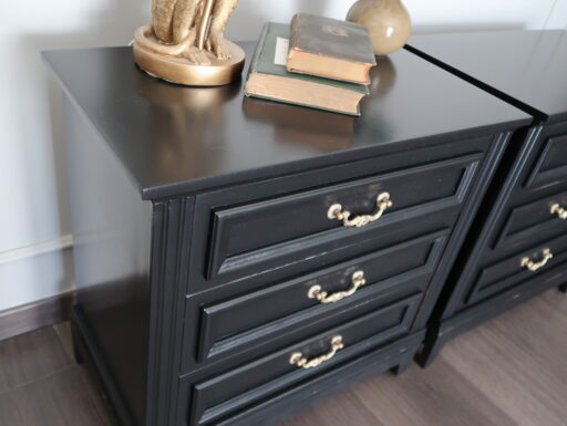 Comodini nero satinato restyling