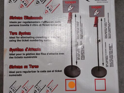 Piantana con chiocciola per elimina code printex