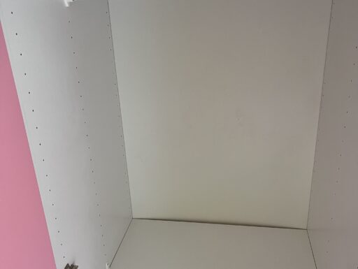 Armadio bambini bianco/rosa