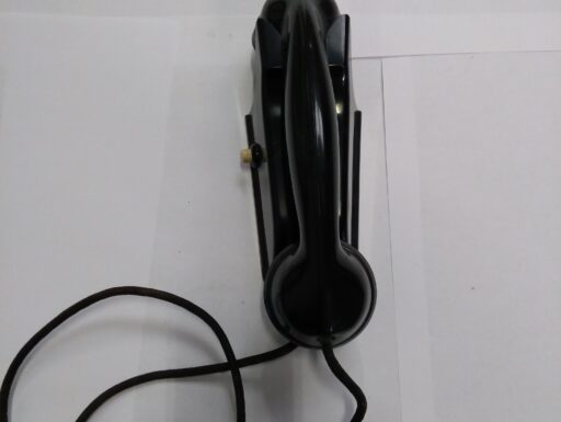 Telefono d’epoca Siemens nero a disco