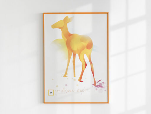 Stampa con cornice “my broken heart 09” by marius bauer
