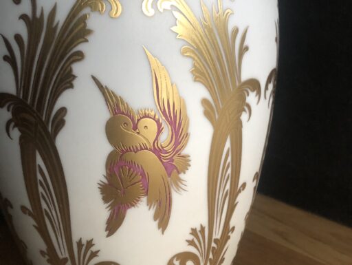 Vaso grande in Oro Zecchino dipinto a mano