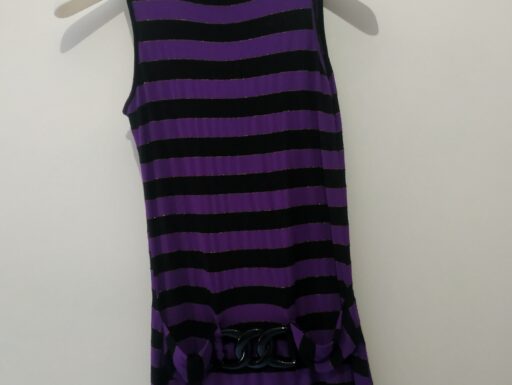 Maglia smanicata lunga dolcevita