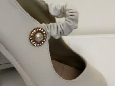 Decollètè bianche numero 39 tacco 5 cm.