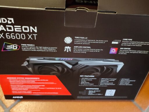 Scheda video radeon 6600xt msi gaming x