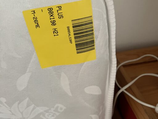 Letto singolo con materasso Memory foam