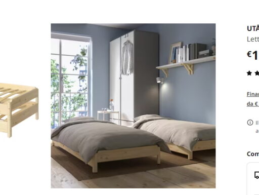 Letto impilabile ikea compreso di materassi