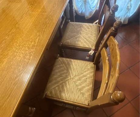 Arredamento (Tavolo, Panca, Sedie, Piattaia)