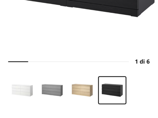 Cassettiera Malm – Ikea – 6 cassetti