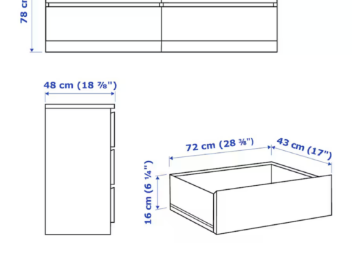 Cassettiera Malm – Ikea – 6 cassetti