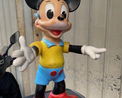 Pupazzo in gomma topolino anni 70