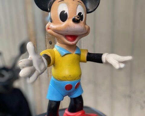 Pupazzo in gomma topolino anni 70