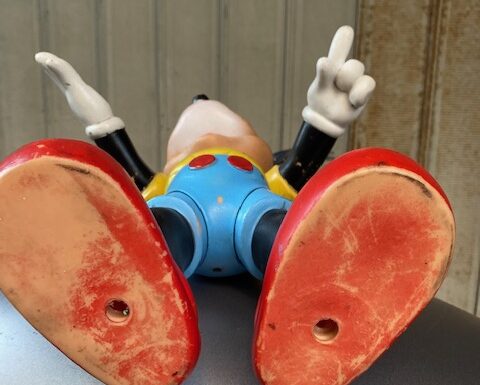 Pupazzo in gomma topolino anni 70