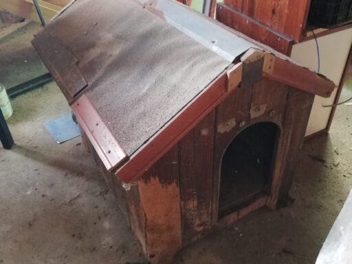 Cuccia per cane in legno