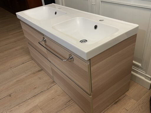 Lavandino bagno doppio con mobiletto