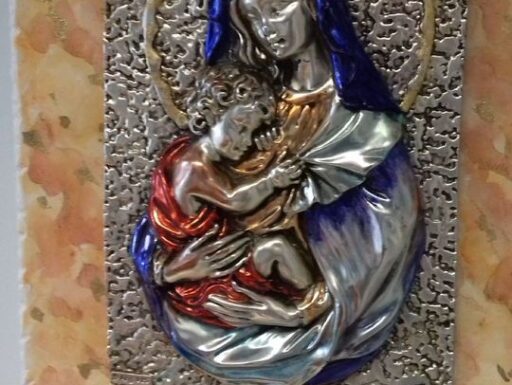 Quadro madonna con bambino