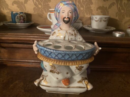 Portasigarette in porcellana vintage