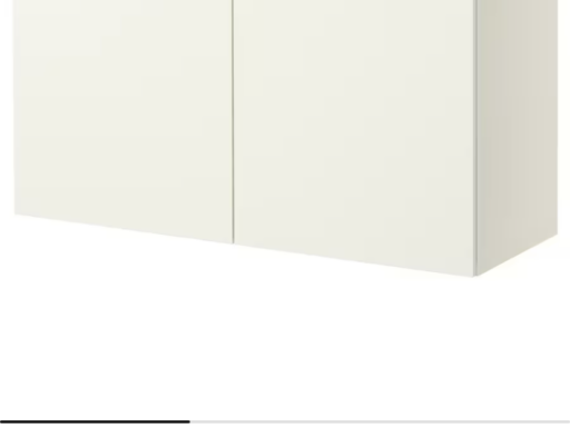 Scaffale con ante, bianco/Lappviken bianco, 120x42x64 cm