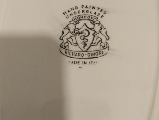 Servizio piatti Richard Ginori dipinto a mano serie anemoni
