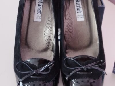 Décolleté Starlet vernice e camoscio nero n 40