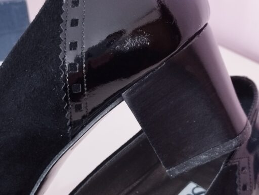 Décolleté Starlet vernice e camoscio nero n 40