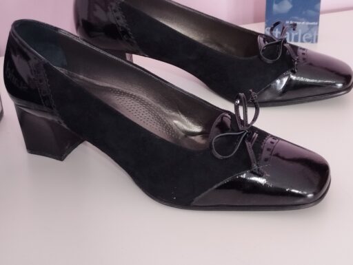 Décolleté Starlet vernice e camoscio nero n 40